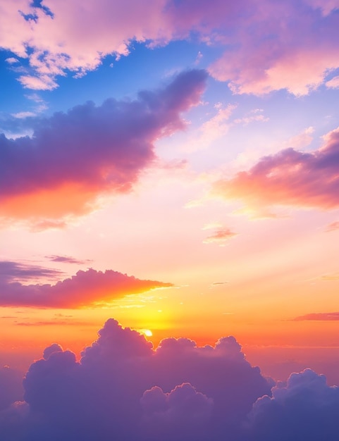 Sunset sky with clouds background sunrise sky with clouds background