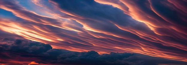 空の夕日