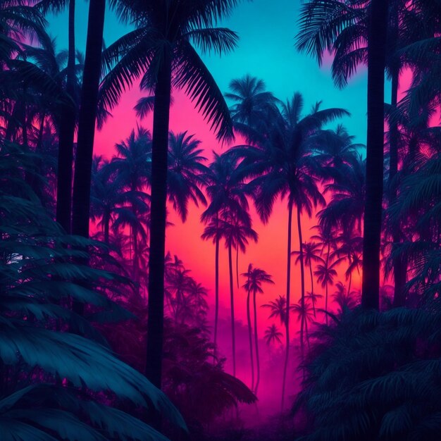 Premium AI Image Sunset Or Sunrise Time View From The Wild Forest premium-ai-image-sunset-or-sunrise-time-view-from-the-wild-forest