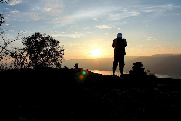 Vista tramonto alba