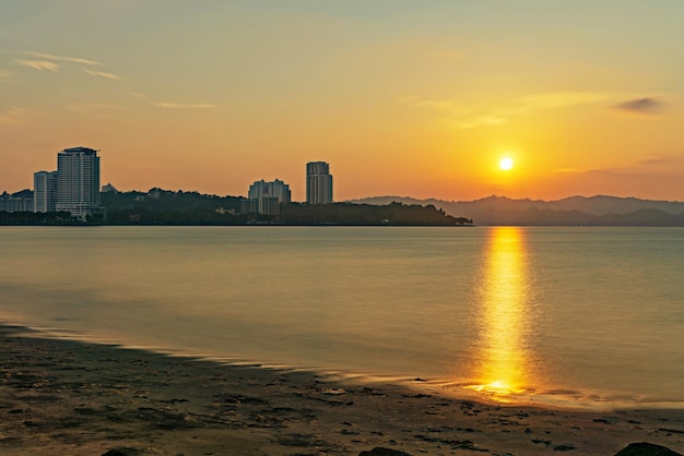 Sunset in Tanjung Lipat Kota Kinabalu Sabah Borneo Malaysia