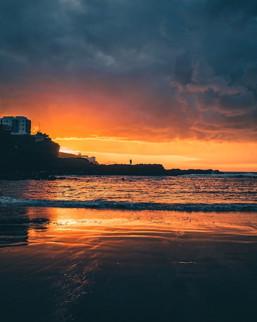 テネリフェ島の夕日