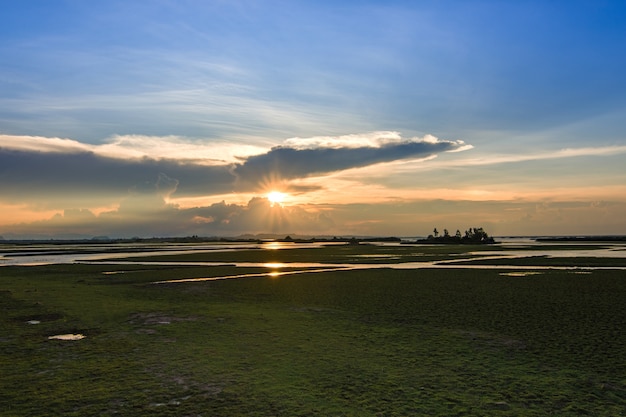 sunset on Thailand