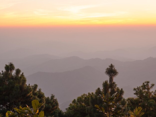 Sunset viewpoint in Thailand