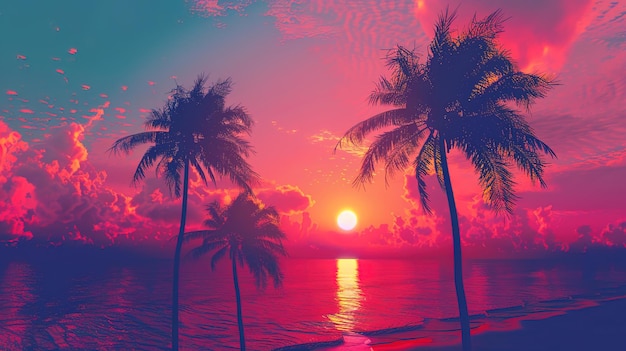 夕暮れの壁紙