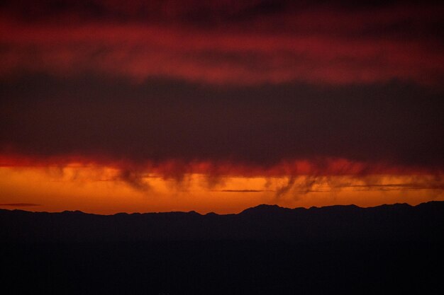Sunset in the washington mountains
