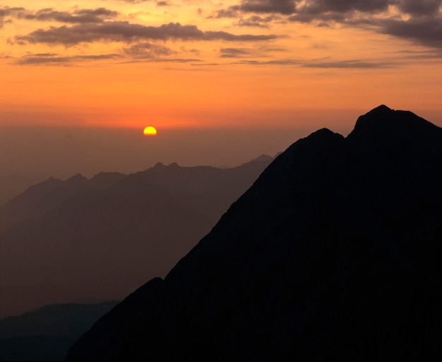 Sunset Wettersteingebirge Tirol Oostenrijk