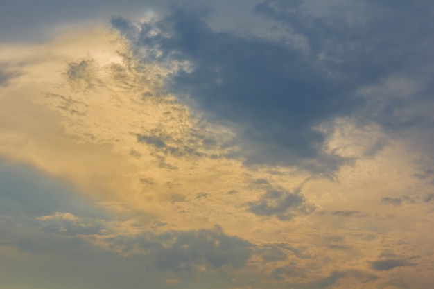 Sunset with clouds 