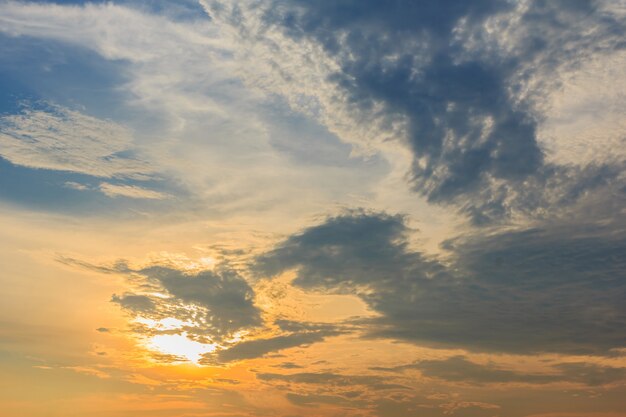 Sunset with clouds 