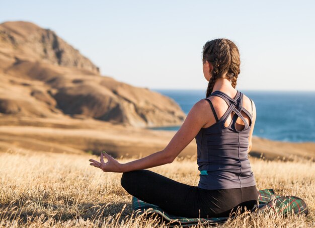 Sunset yoga classes.