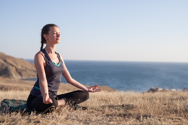 Sunset yoga classes.