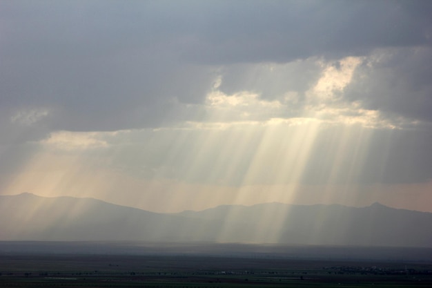 Sunsetsunset light beam