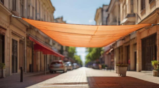 Sunshade in street