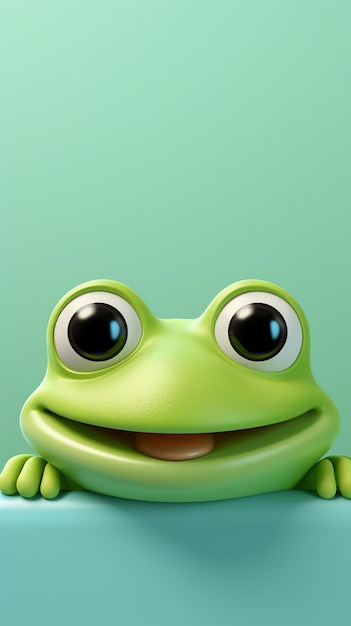 Sunshine Serenade The Joyful Journey of a Cartoon Frog