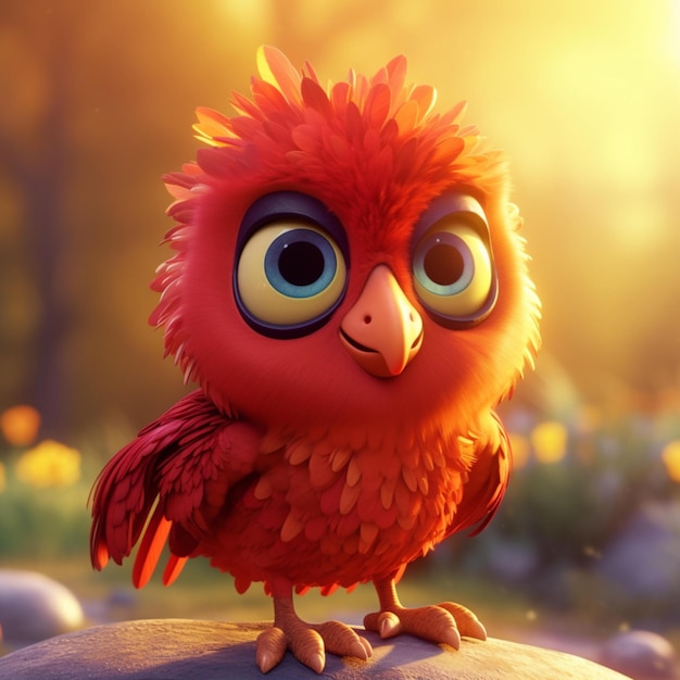 Super Adorable little red phoenix