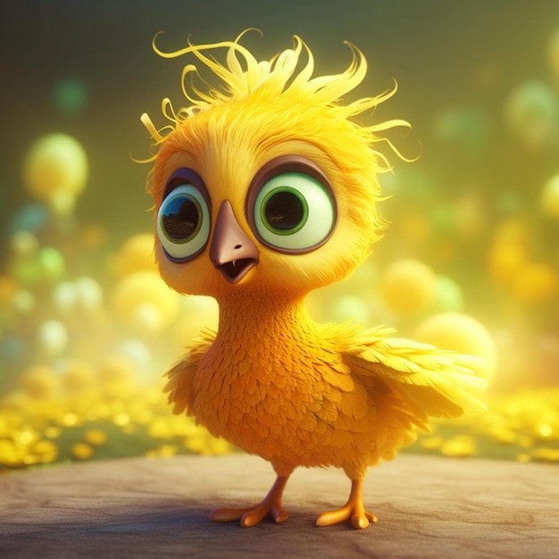 Super Adorable little yellow phoenix