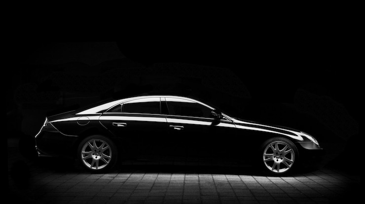 Photo super car and new sports car combination with antique texture