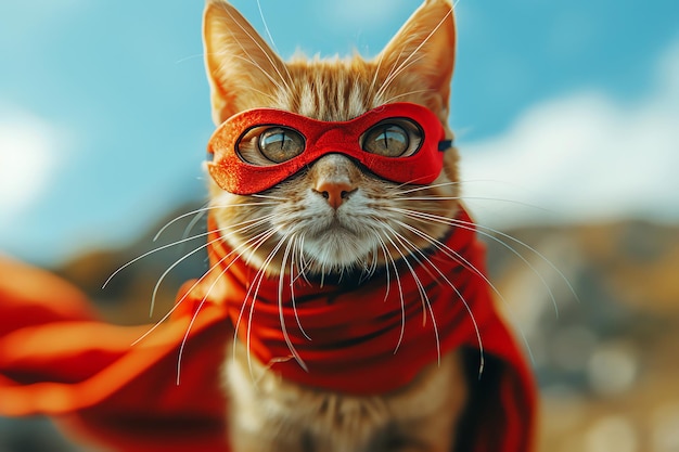 super cat AI generated