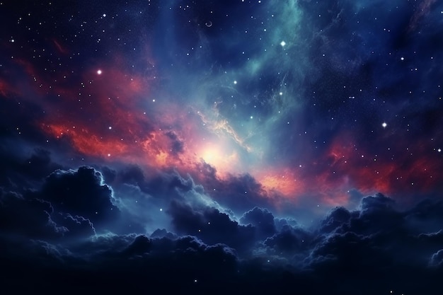 시네마틱 글로리 제너레이티브 Ai의 매우 다채로운 은하계