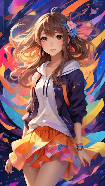 Super cool anime girl