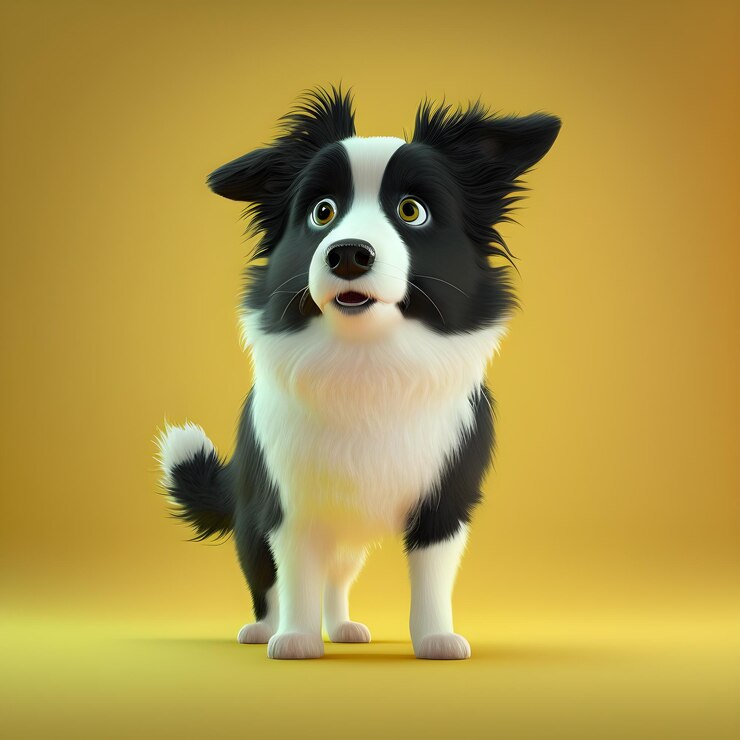 Premium Photo Super Cute Border Collie In The Style Of Pixar Cartoon what-is-the-best-car-dog-bed