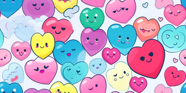 super cute hearts pattern