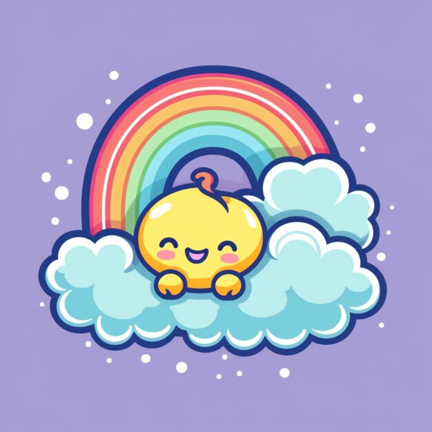 A super cute kawaii sticker