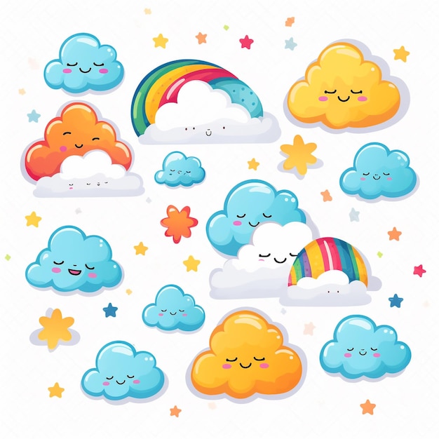 A super cute kawaii sticker