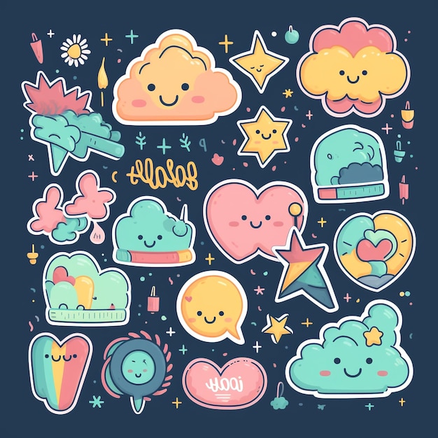 A super cute kawaii sticker