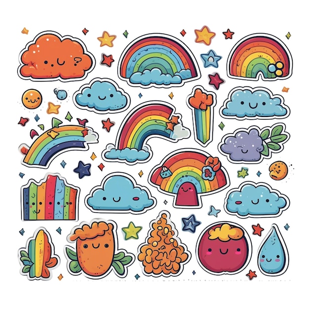 A super cute kawaii sticker