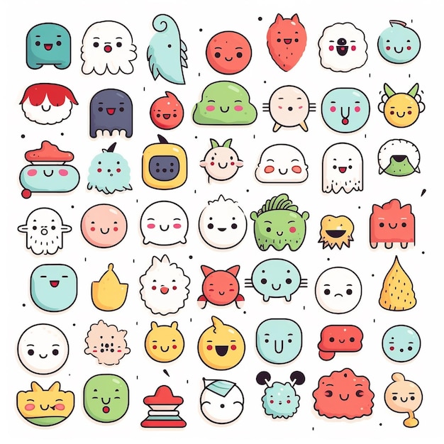 A super cute kawaii sticker