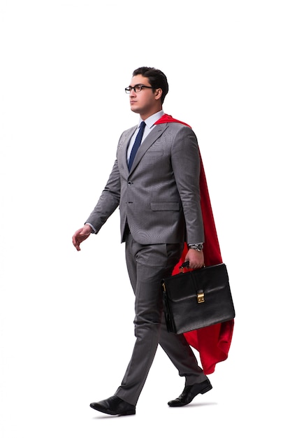 Super hero businessman isolated 