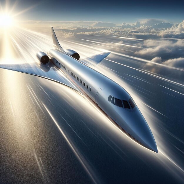 Super jet snelheid in de lucht