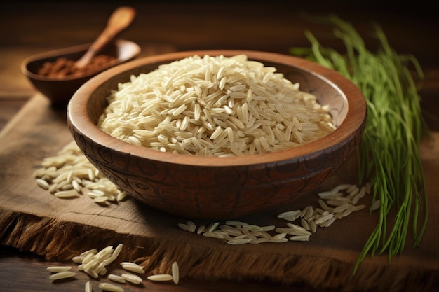 Foto varietà a grano lungo di riso basmati super kernel