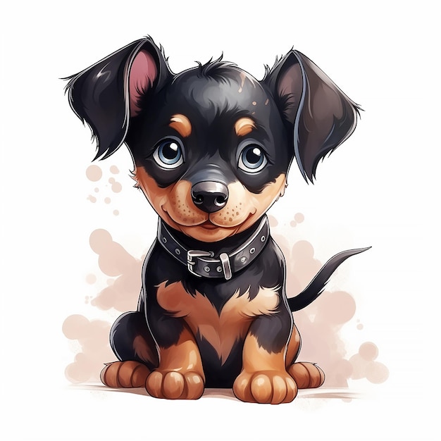 Foto super leuke cartoon puppy.