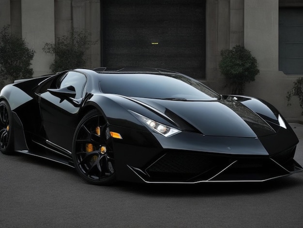 Photo super luxury car black color