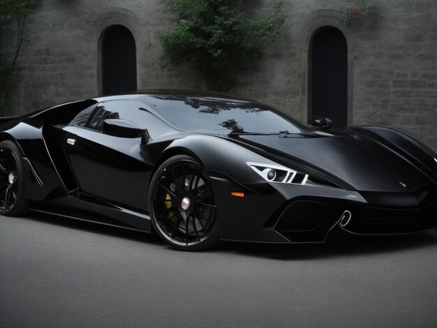 Photo super luxury car black color