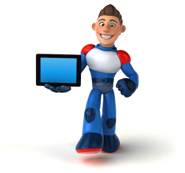 Super modern superhero - 3D character