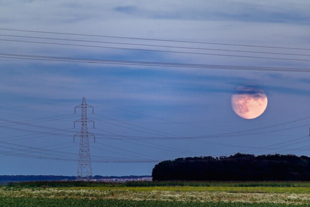 Super moon at the end of september 2023 full harvest moon larger and brighter perigee