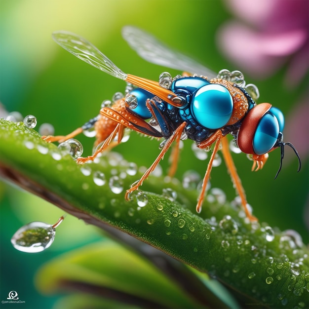 Super pollo calidad pixar miki asai macro photography close up hyper detailed trending on arts