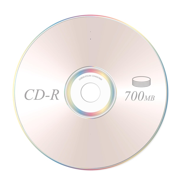 Super realistische CD-disc geïsoleerde 3D-rendering