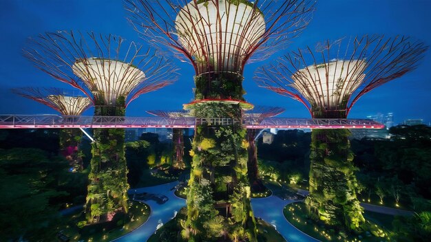 Super tree in garden by the bay