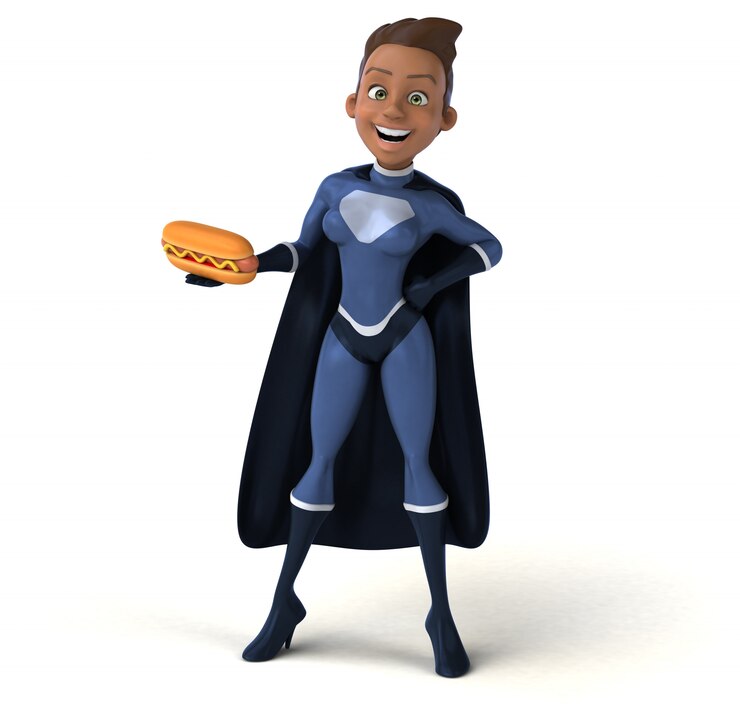 Foto super vrouw