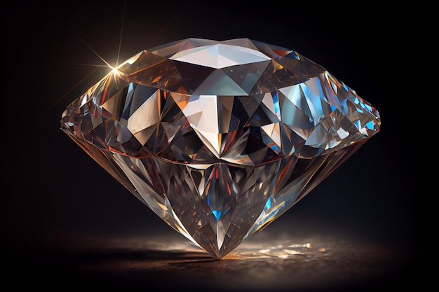 Photo a superb diamond generative ai