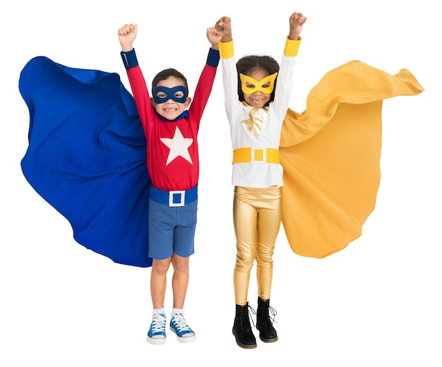 Superheld kinderen png sticker doorzichtige achtergrond