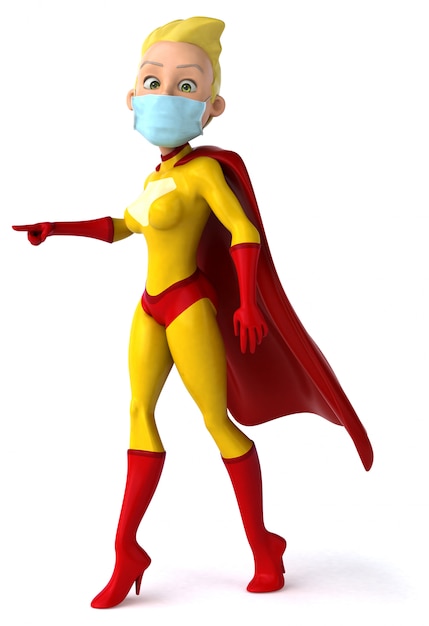 superheld met een masker
