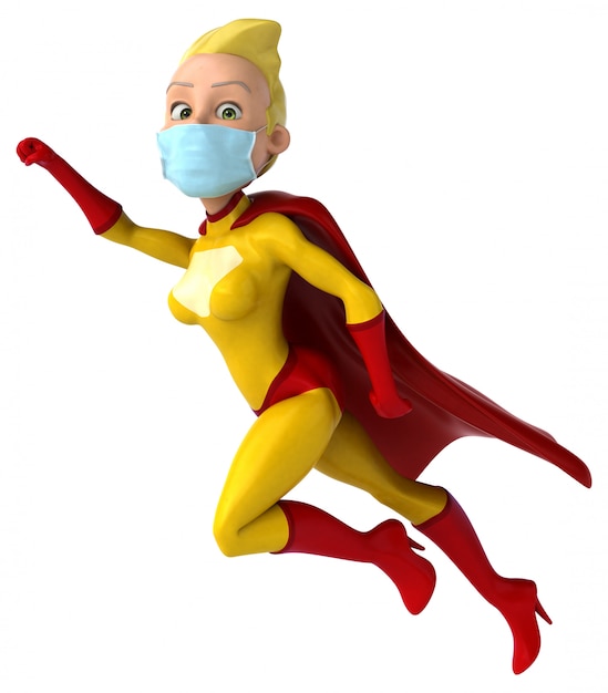 superheld met een masker