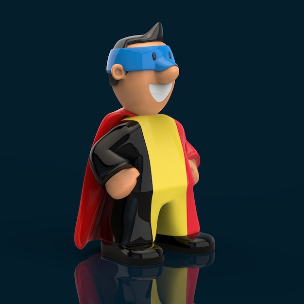 Superhero concept - 3D Illustration