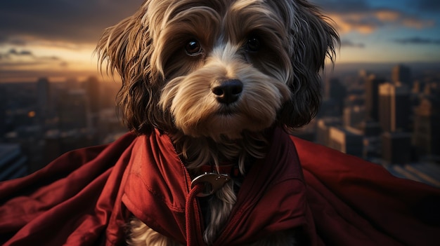 Superhero dog Generative Ai