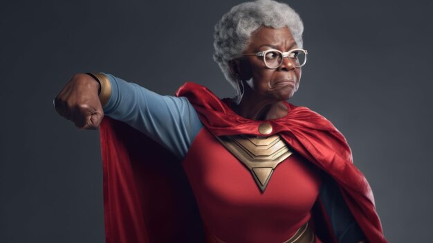 Photo superhero grandma